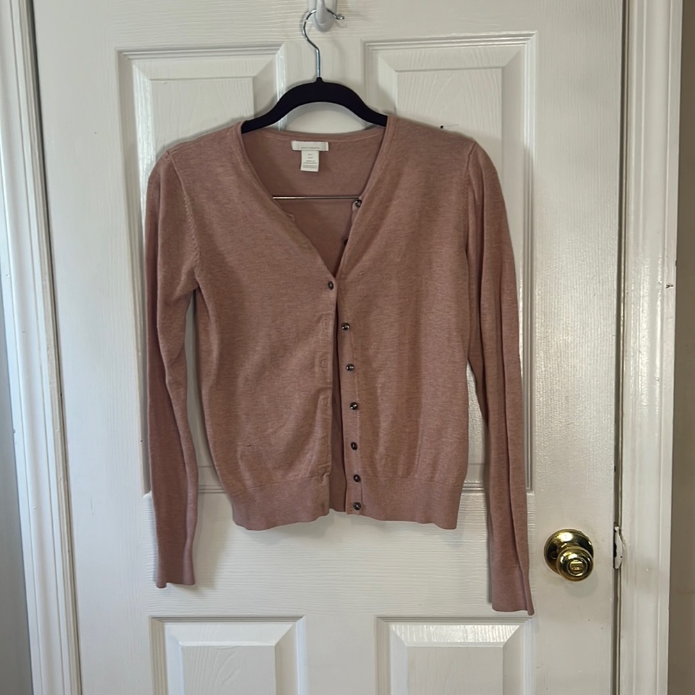 Pink cardigan